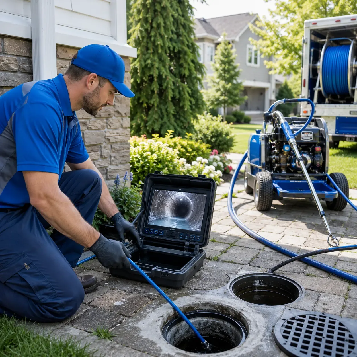 Outdoor drain cleaning professionals serving Oakford, IN